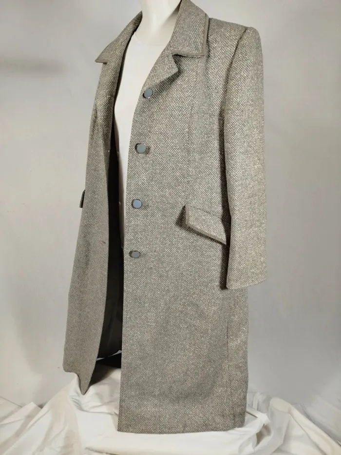 Manteau vintage femme - 100% laine - Elégant Pièce rare A267 - photo numéro 8