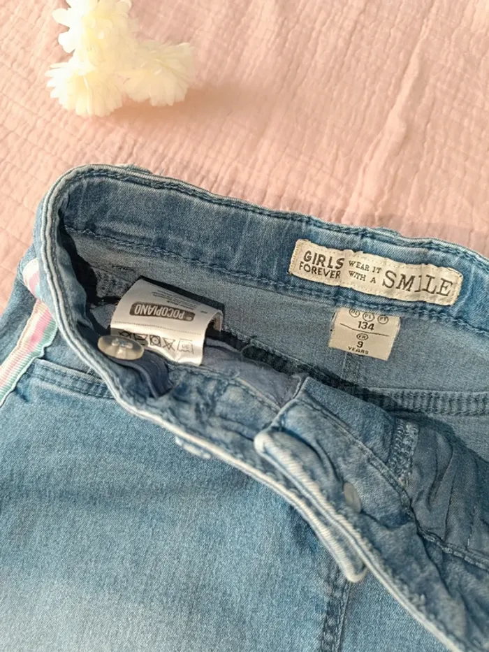 Jupe en jeans-9ans fille-Réglable - photo numéro 2
