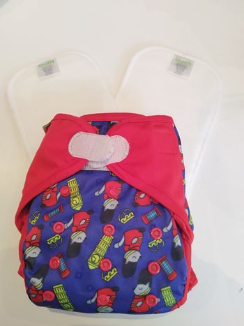 Couche lavable London et 2 inserts Bum Diapers