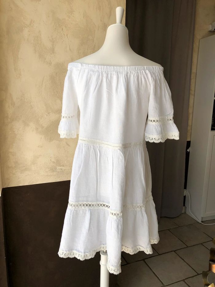 Robe en lin blanc - photo numéro 4