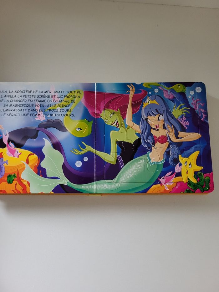 Livre puzzle la petite sirène - photo numéro 4