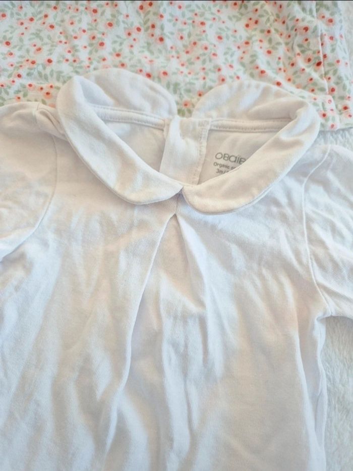 Lot 2 t shirts manches longues 3 mois - photo numéro 2