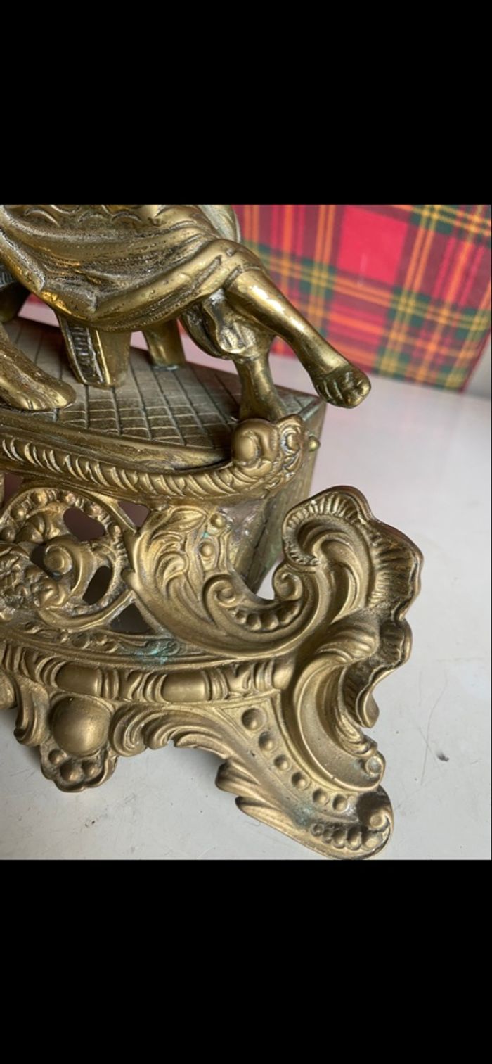 Pendule bronze année 70 - photo numéro 5