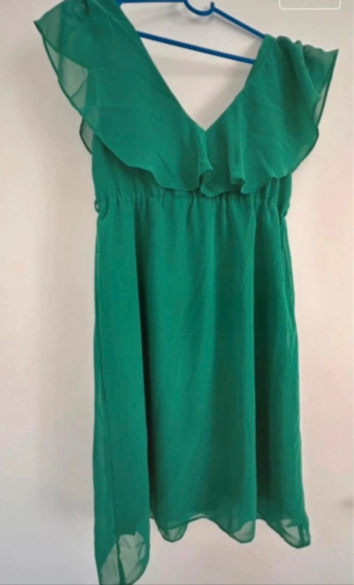 Très jolie robe verte Naf Naf 36 tbe envoi rapide - photo numéro 5