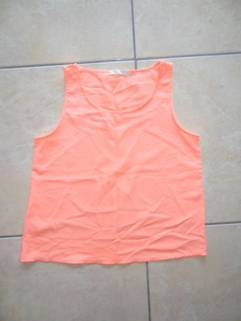 Débardeur orange Gemo T 16ans