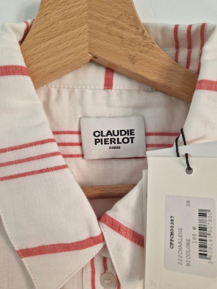 Chemise rayée Claudie Pierlot – Taille 38 – Neuve avec étiquette - photo numéro 3