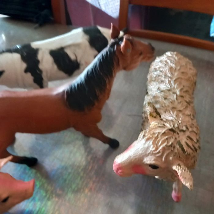 Lot  de grandes figurines d animaux  en caoutchouc 20/20cms - photo numéro 5