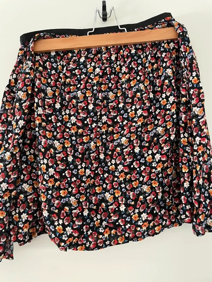 Jupe American vintage motif fleuri taille M - photo numéro 2