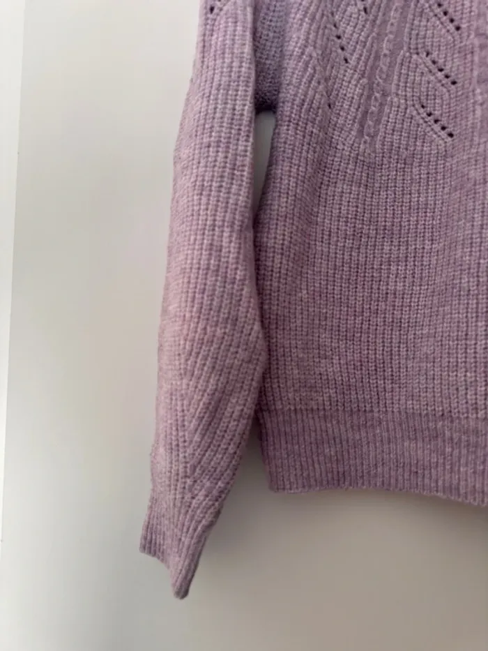 Pull d’hiver violet Gemo - photo numéro 3