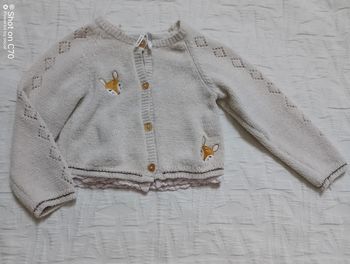 Orchestra gilet pailleté biche boutons coeur