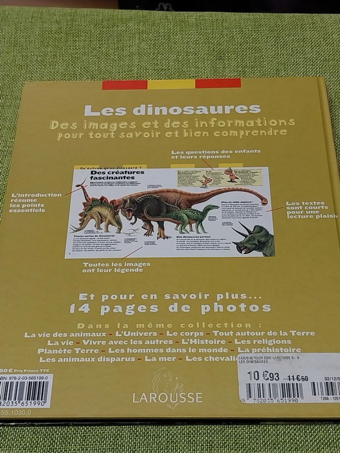 Les dinosaures livre enfant jeunesse Larousse - photo numéro 9