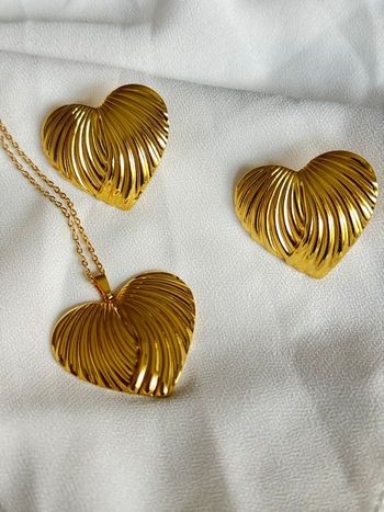 Parure saint Valentin idée cadeau bijou acier inoxydable 