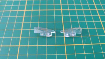 Lot x2 phare avant pièce détachée miniature Jada Toys Dodge Viper SRT10 2008 1/24 1/24e 1/24ème #E24