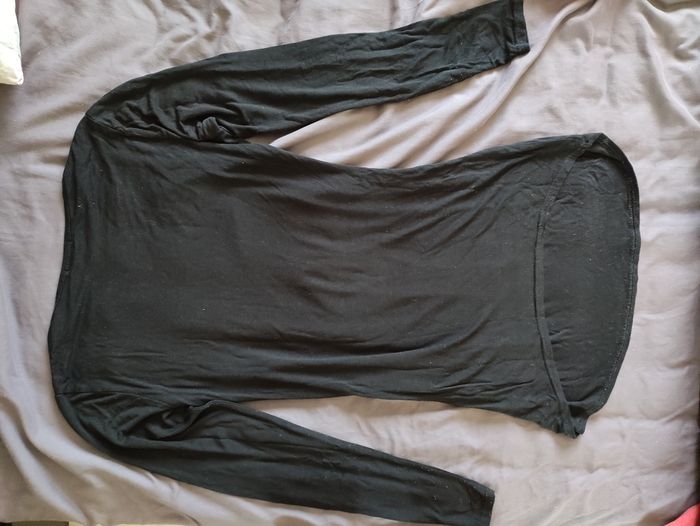 Haut noir manches longues de grossesse taille 36 Boohoo - photo numéro 4