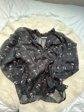 Blouse camaïeu à fleur 