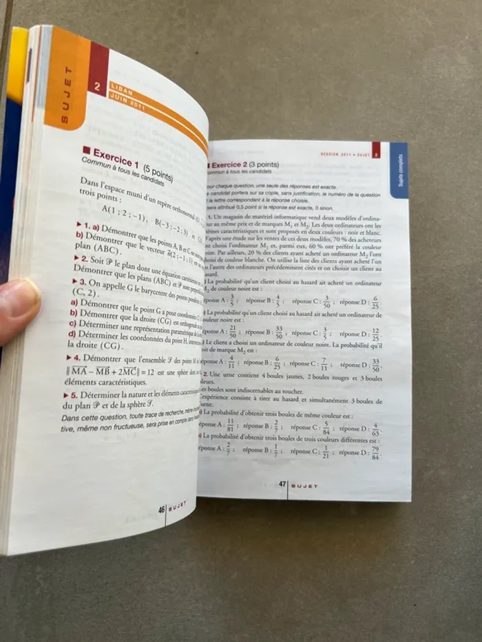 Lot de 3 Annales Bac Scientifique - photo numéro 5