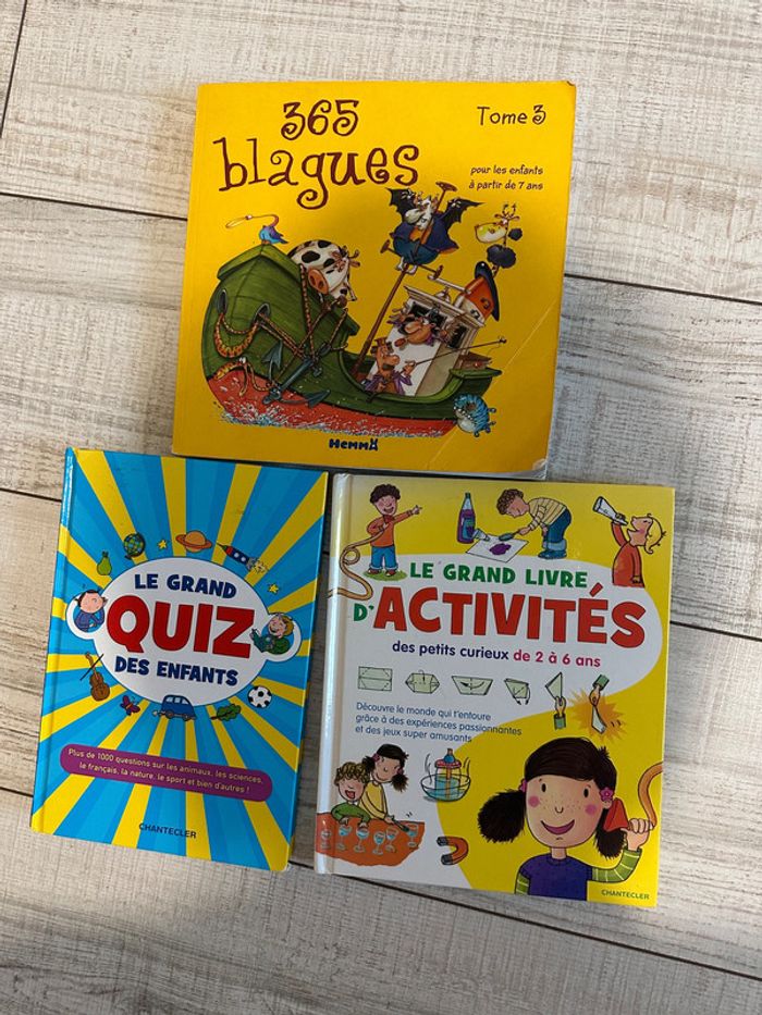 Lot 3 livres