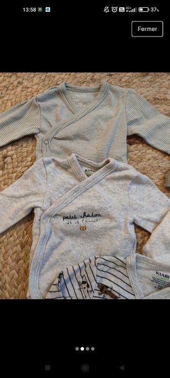 Lot de 5 bodies naissance manches longues