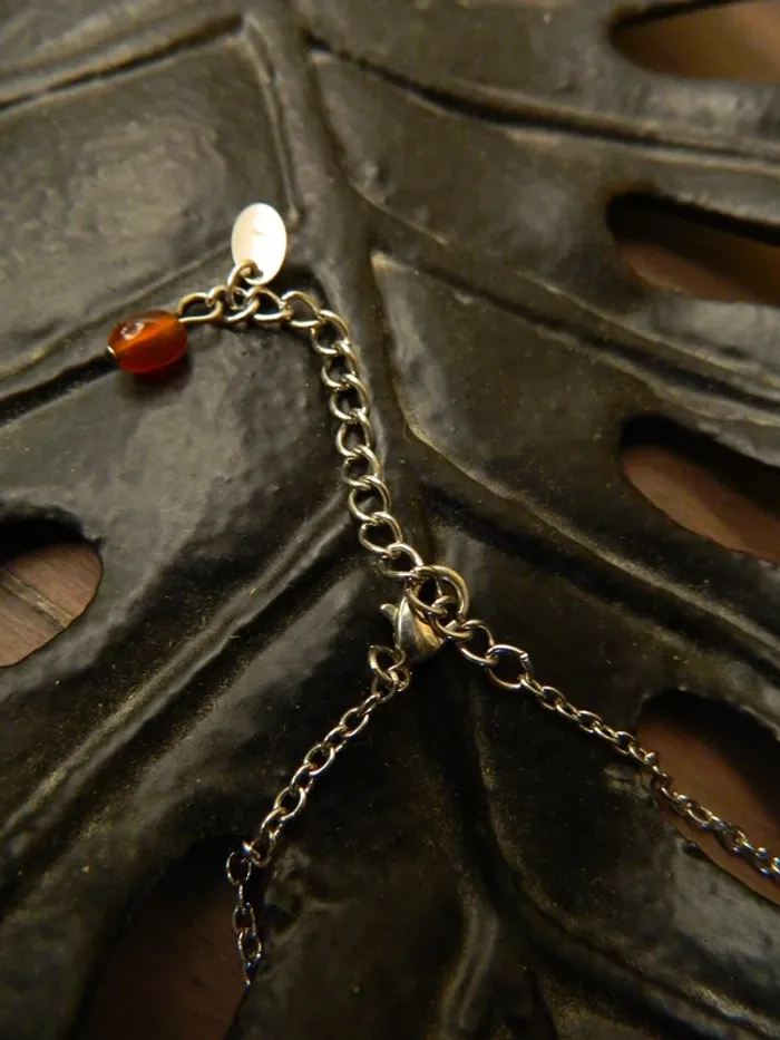 Collier fantaisie perle de verre - photo numéro 3