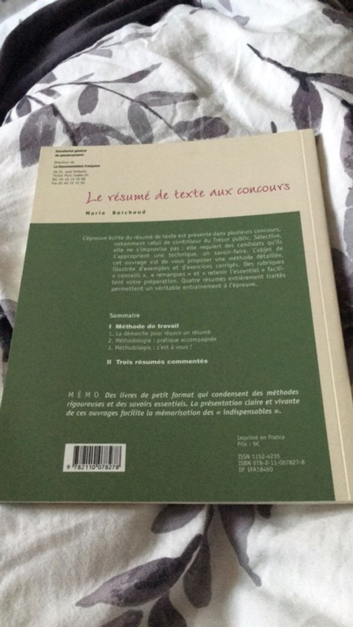 Livre le résumé de texte aux concours - photo numéro 2