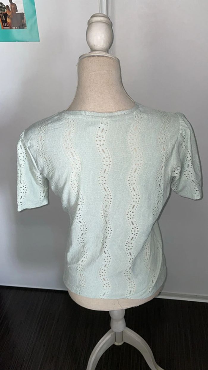 Blouse vert d’eau Cotton Club TS - photo numéro 4