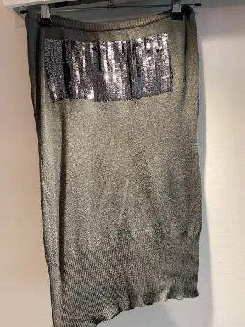 Pull bustier gris à sequin de marque Envie Collection taille unique