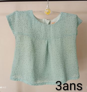 Blouse manches courtes 3ans 98cm 