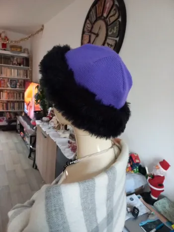 Bonnet en laine fille