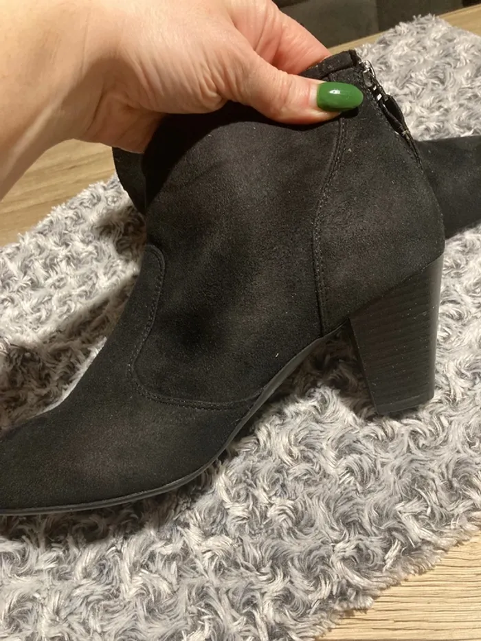 Bottine noir fermeture à l’arrière - photo numéro 3