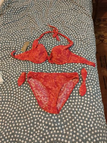 bikini maillot de bain rose  2 pieces Darjeeling 38 et 90C