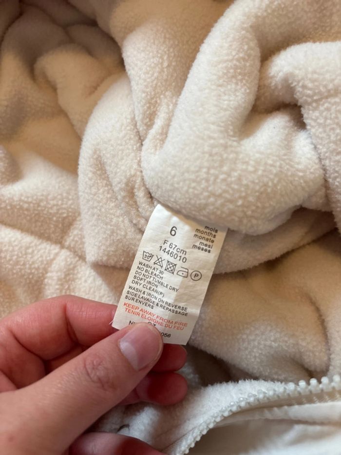 Combipilote polaire imperméable avec moufles et chaussons intégrés 6 mois - photo numéro 9