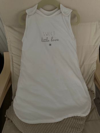 Gigoteuse blanche KIABI 0-6 mois