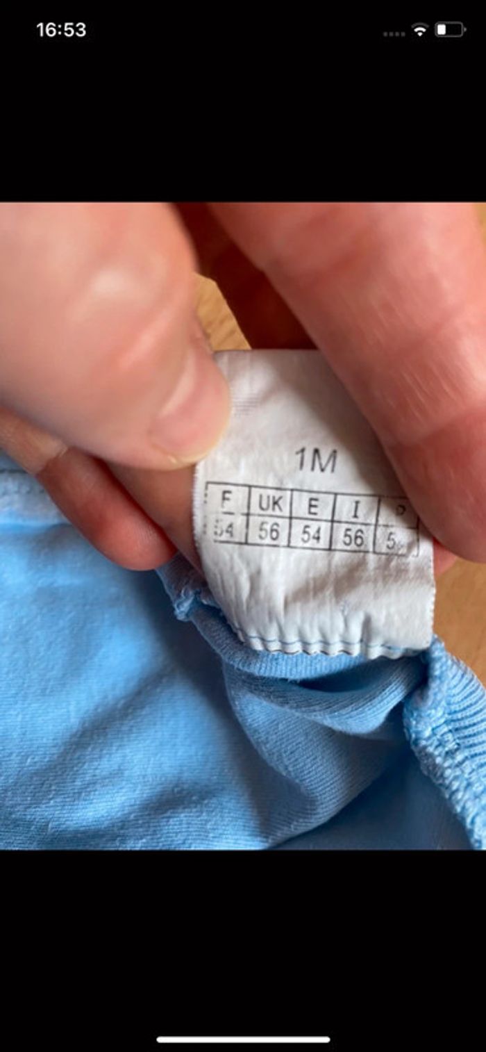 Gros lot de pyjamas/grenouillères d’été T. 1 mois/54 cm garçon TBE - photo numéro 9