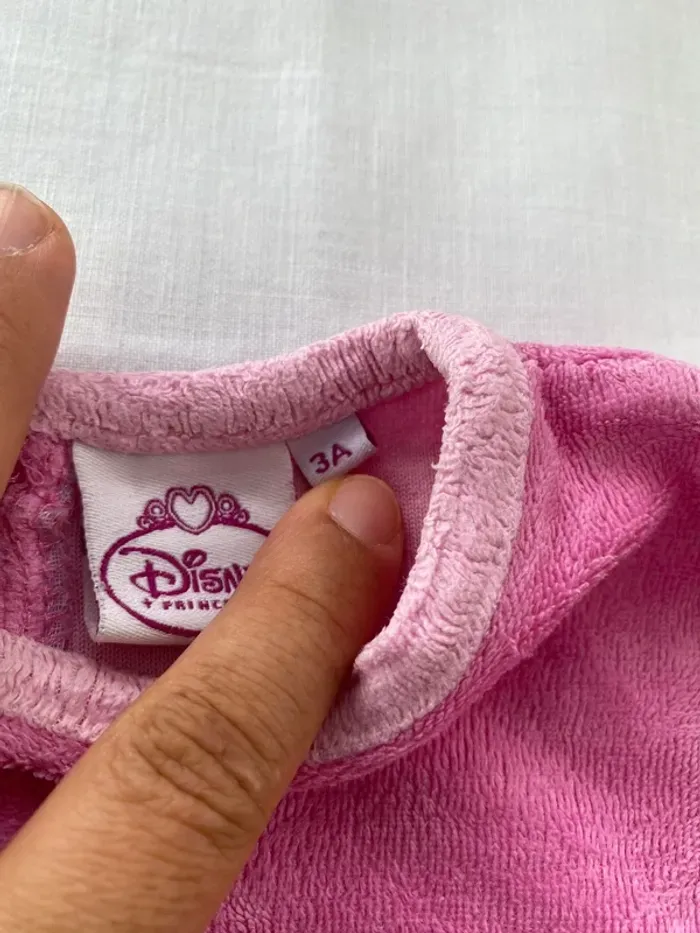 Beau pyjama chemise de nuit velour 3 ans princesse - photo numéro 3