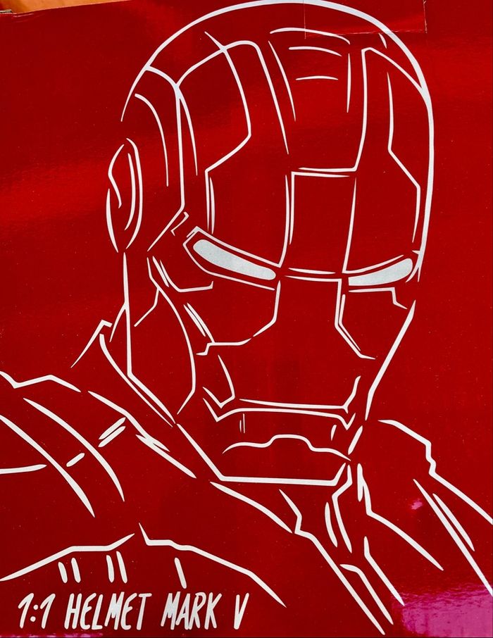 Casque ironman ouverture télécommandée argenté - photo numéro 3