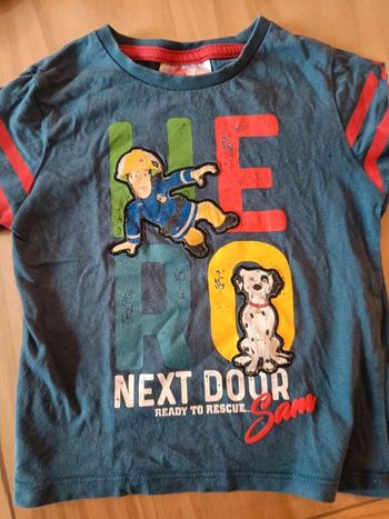 T shirt  Sam  le pompier