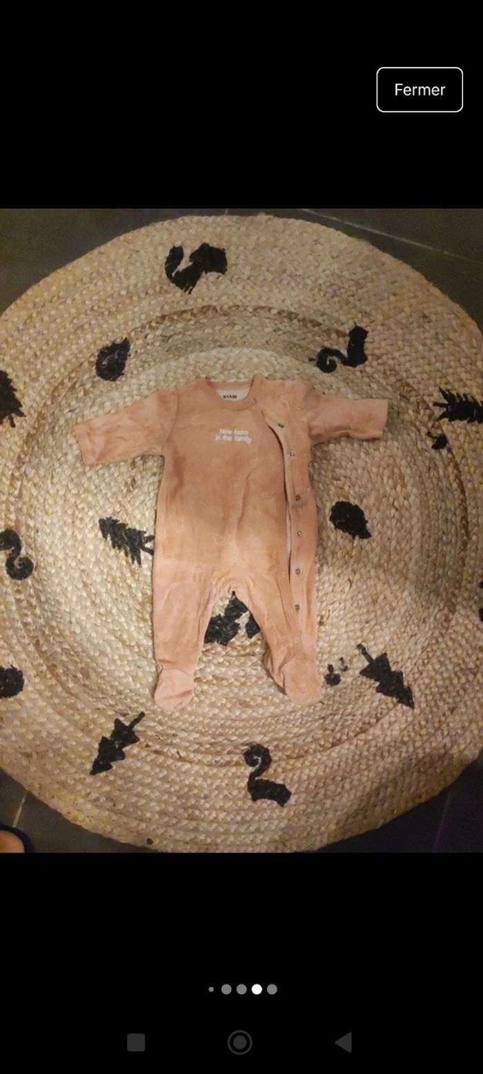 Lot de 7 pyjamas en velours 3 mois - photo numéro 7