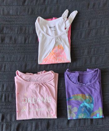 3 tee shirts sans manche