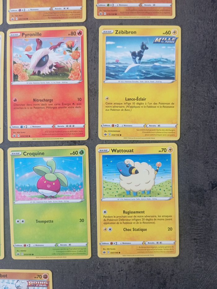 Lot 17 Cartes Pokémon Règne De Glace Sans Doubles - photo numéro 4