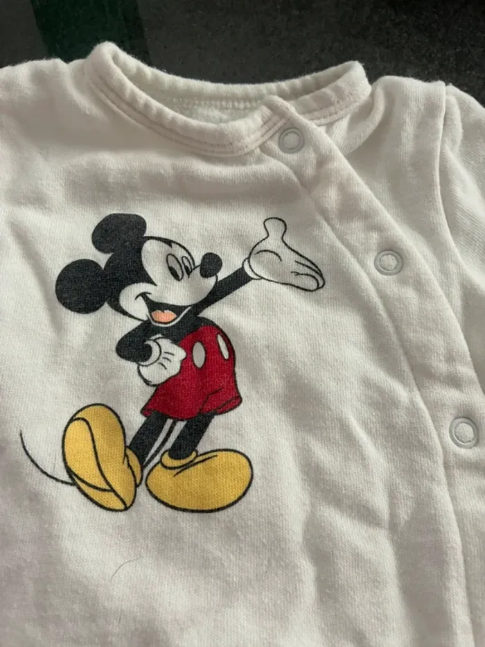 Pyjama Grenouillère Mickey Taille 3mois - photo numéro 2