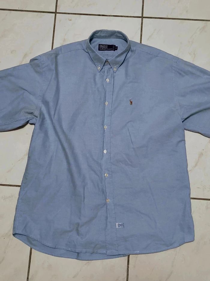Chemise Ralph Lauren vintage bleu clair – Logo brodé – Taille XL (équivalent L/XL homme) - photo numéro 3