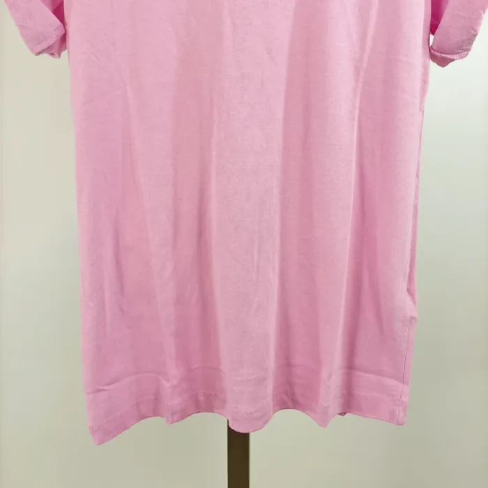 T-shirt rose uni Topshop 100 % coton taille 36 coupe droite casual basique A1343 - photo numéro 5
