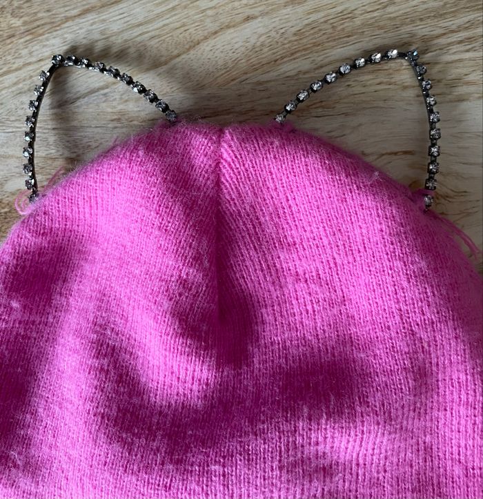 Bonnet Clair’s Rose orné de sequins et Brodé Clair’s taille unique - photo numéro 3