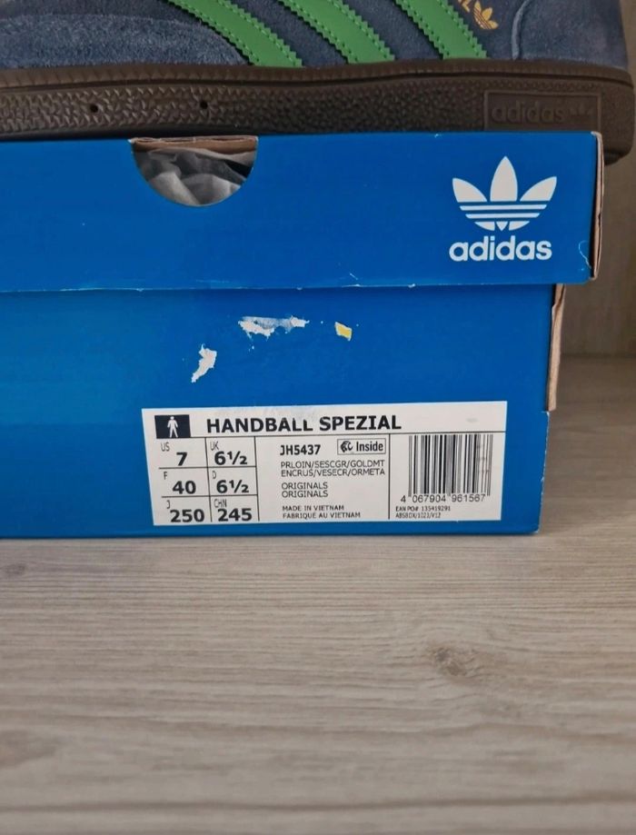 Adidas Originals Handball Spezial verte et bleu - photo numéro 3