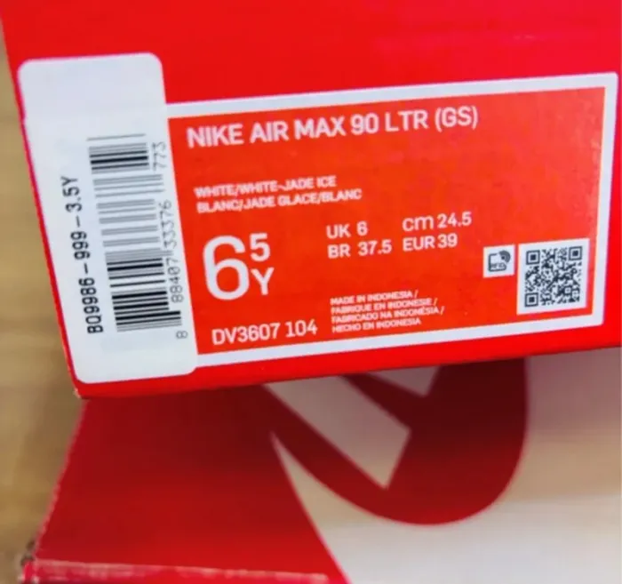 Nike Air Max 90 LTR Mint Jade Ice White Taille 39 - photo numéro 7
