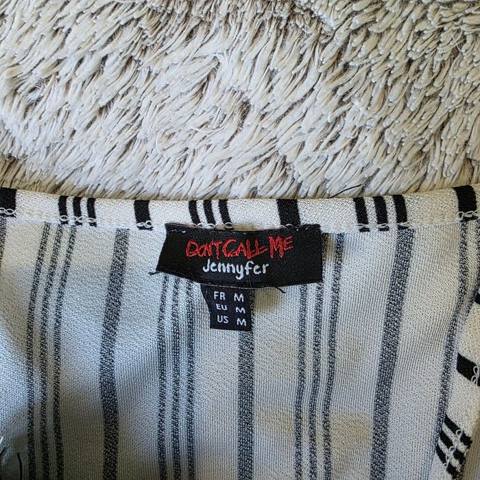 Caraco blanc et noir Jénnyfer - photo numéro 2