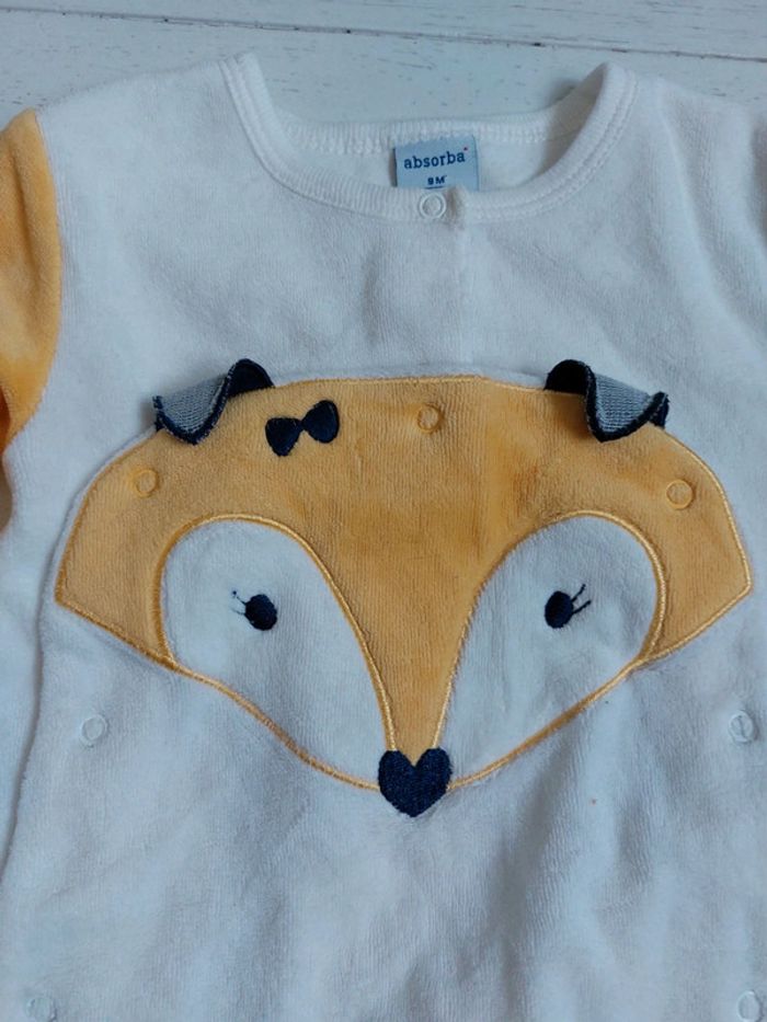 Pyjama en velours renard Absorba Taille 9 mois - photo numéro 2