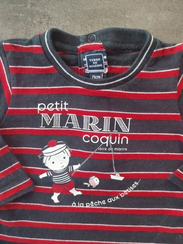 Tee shirt à manches longues bébé garçon 9 mois - photo numéro 2