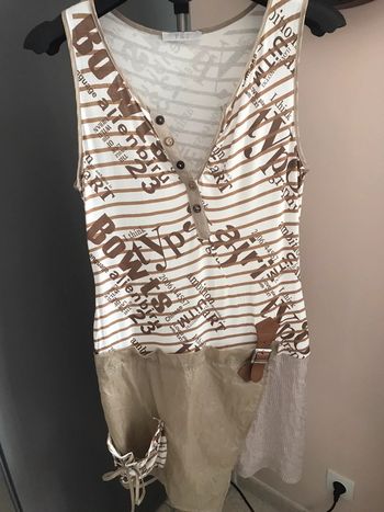 Robe débardeur crème /marron