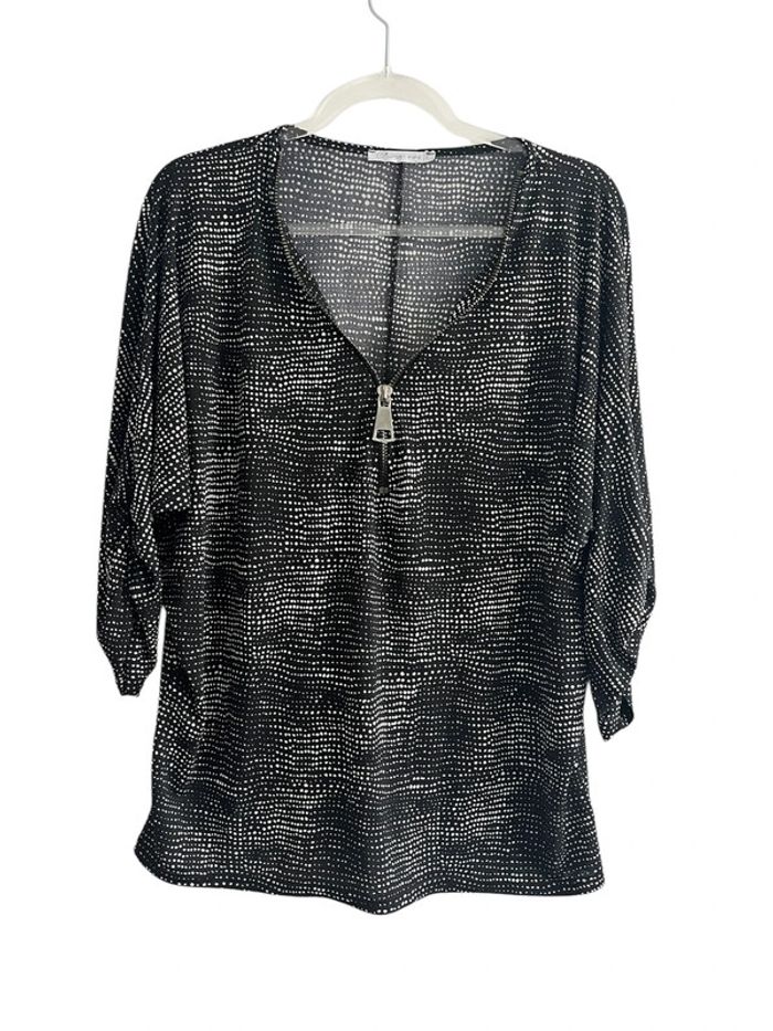 Blouse femme Gémo manches 3/4 taille L (40-42)
